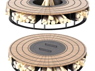 Fire Pit 08 3D model