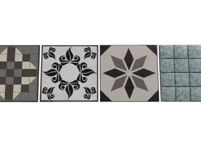 Tiles 3D Model Collection Low-poly 3D model