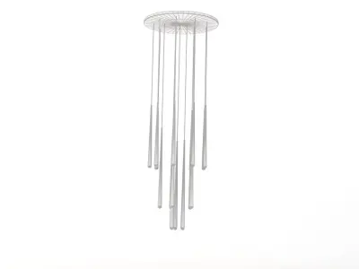 Restoration Hardware Aquitaine Round Contemporary Chandelier 3D model