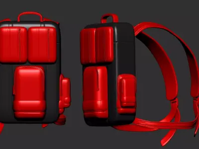 backpack sculpt 3d printable  3D model