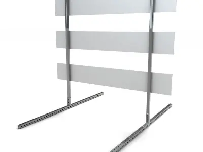 Steel Barricade 03 3D model