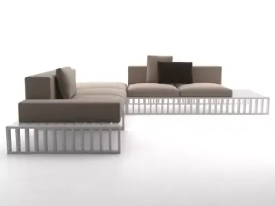 Docks outdoor sectional sofa 3D model