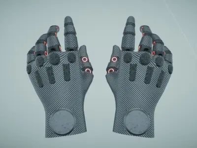 Sci Fi VR Hand 2 Low-poly 3D model