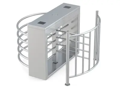 Half Height Tripod Turnstile Gate Barrier  3D model