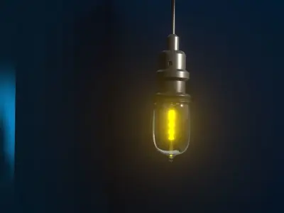 Modern Bulb - Light for Any Room Low-poly 3D model