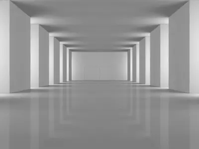 Sci Fi Warehouse Low-poly 3D model