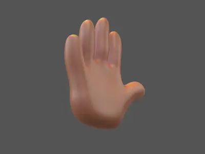 Hand v1 004 Low-poly 3D model