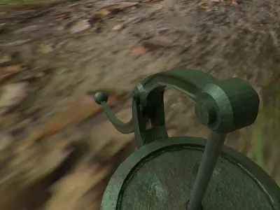 19th Century Water Pump Low-poly 3D model