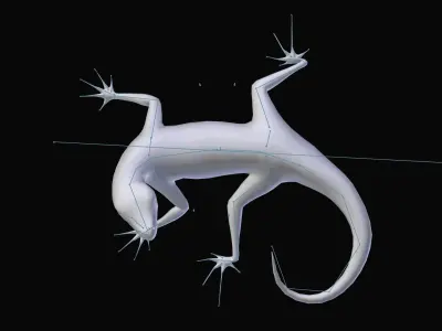 Green Lizard- Podarcis Sicula Low-poly 3D model purchase