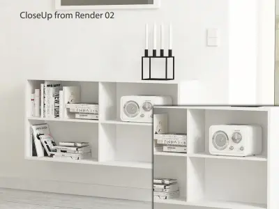 Modern Living Room Interior 001 3D model