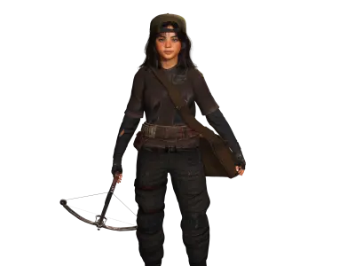 AAA 3D REALISTIC CHARACTER -TEENAGE GIRL SURVIVOR APOCALYPTIC 01