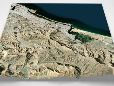 Cityscape Ras al-Khaimah United Arab Emirates 3D model