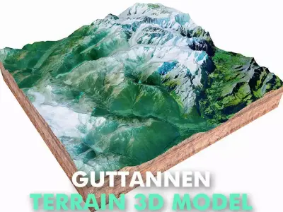 Guttannen Switzerland 3D model