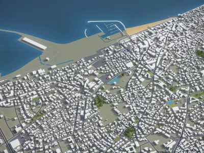 Larnaca  Low-poly 3D model