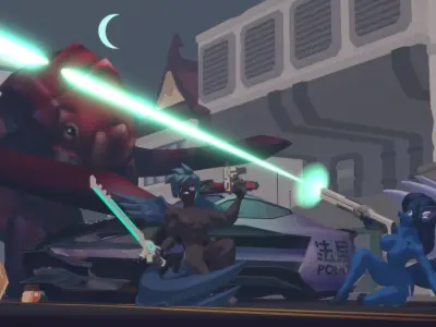 Acheron Pegasus Nude Low-poly 3D model