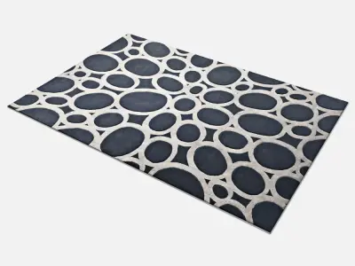 Carpet david-rockwell-silverrings-rug 3D model