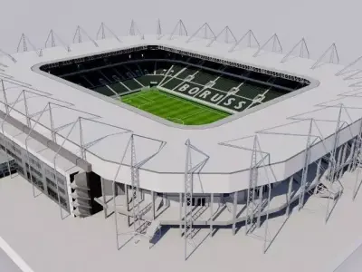  Borussia-Park - Monchengladbach 3D model