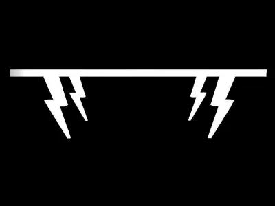 Table with Lighting Legs Free 3D model