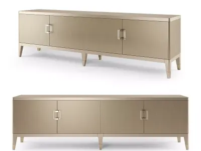 Console TV Stand Caracole Its Show Time Low-poly 3D model