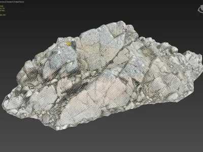 3d scanned rock cliff G2 3D model