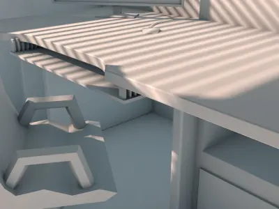 Little Room 3d model Low-poly 3D model