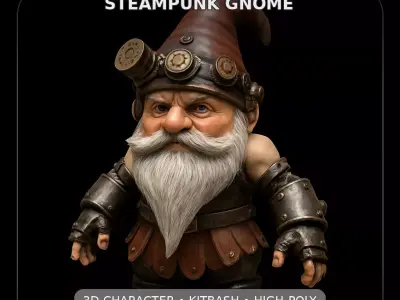Forgefolk Guardians - High-Poly Dwarf and Gnome Character Pack 5 3D print model