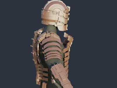 Full Set Armor and Plasma Cutter - Dead Space 2023 Remake 3D print model