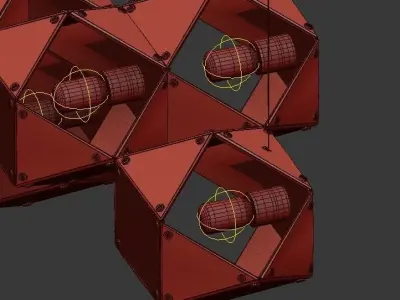 WELLES Long Chandelier von Gabriel Scott 3D model purchase