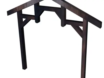 Low poly timder truss  Free 3D model