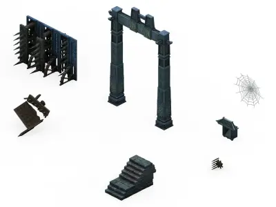 Game Dungeon - Arch 32 3D model