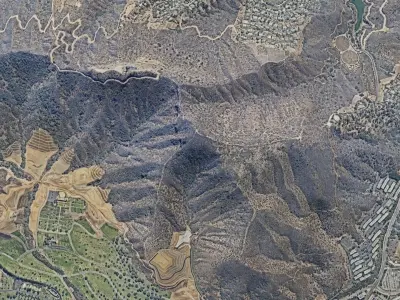 Mountain Valley East of Los Angeles 3D model
