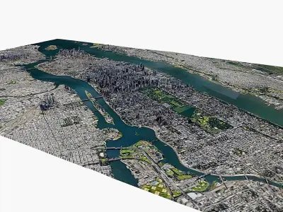 New York  city  Low-poly 3D model