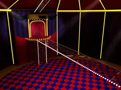 Squid Game environment - Stepping Stone Low-poly 3D model