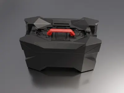 Sci-Fi Storage Crate High-poly 3D model