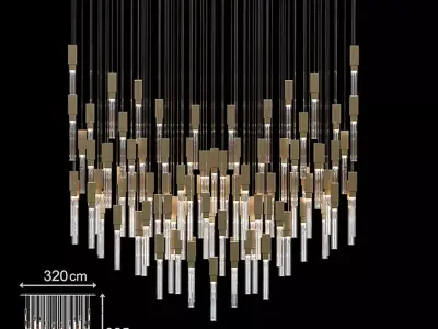 Large Chandelier Free 3D model