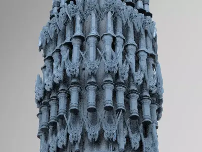 Celtic Gods Tower 2 3D model
