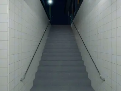 New York City Subway - Penn Station Metro 3D model