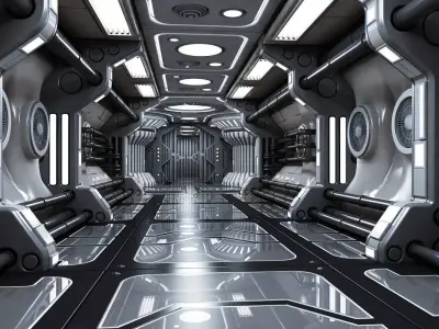 Sci Fi Interior 5 3D model