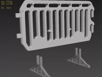 ROAD BARRIER 3D print model