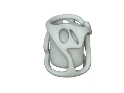 SciFi Shape Object Low Poly Low-poly 3D model 3