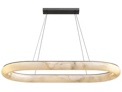 Rh Rivage Lisse Oval Chandelier 3D model