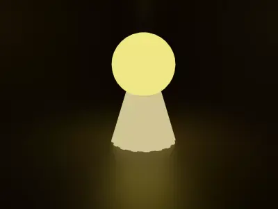 Lamp low poly Low-poly 3D model
