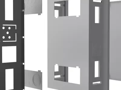 Recessed Electrical Distribution Enclosure 3D model