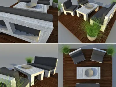 Patio Furniture 3D model