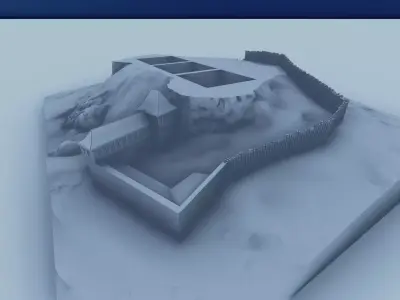 Trosky Castle Terrain Base Layer A 1 to 400 Scale 3D print model