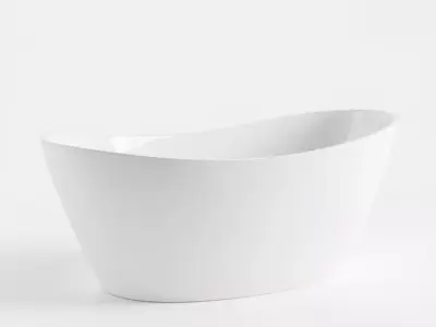 Elegant White Bathtub model pack Low-poly 3D model