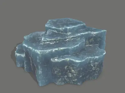 Rock Set Low-poly 3D model 37