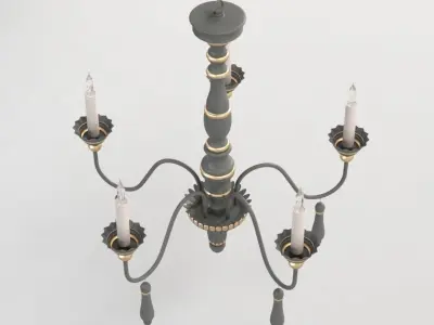 Agen Small Chandelier 3D model