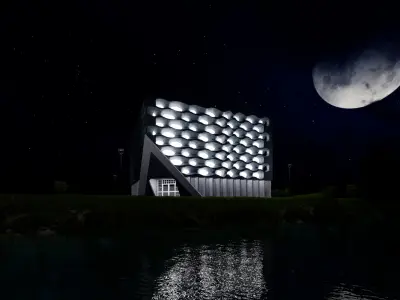 Cube House Low-poly 3D model