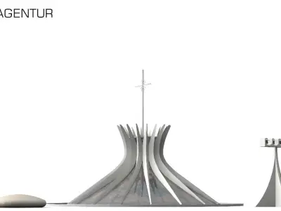Cathedral of Brasilia 3D model